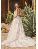 V Neck Ivory Lace Tulle Romantic Wedding Dress V Neck Ivory Lace Tulle Romantic Wedding Dress